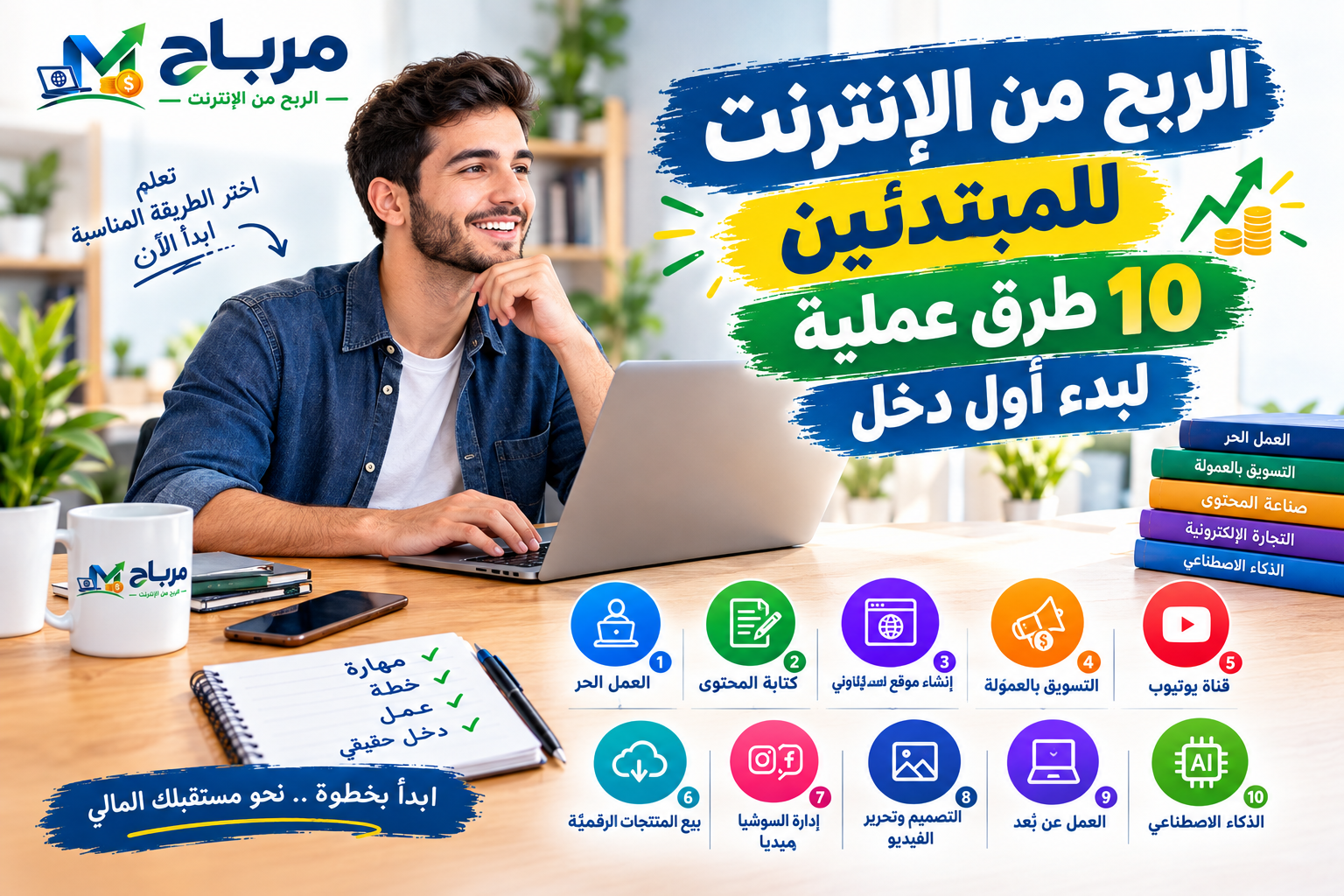 الربح من الإنترنت للمبتدئين
