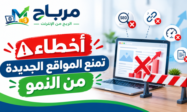 أخطاء تمنع المواقع الجديدة من النمو