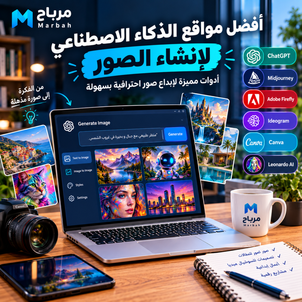 مواقع الذكاء الاصطناعي لإنشاء الصور