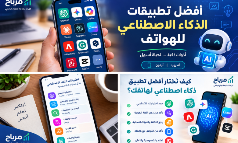 أفضل تطبيقات الذكاء الاصطناعي للهواتف 2026: دليلك لأقوى التطبيقات المجانية