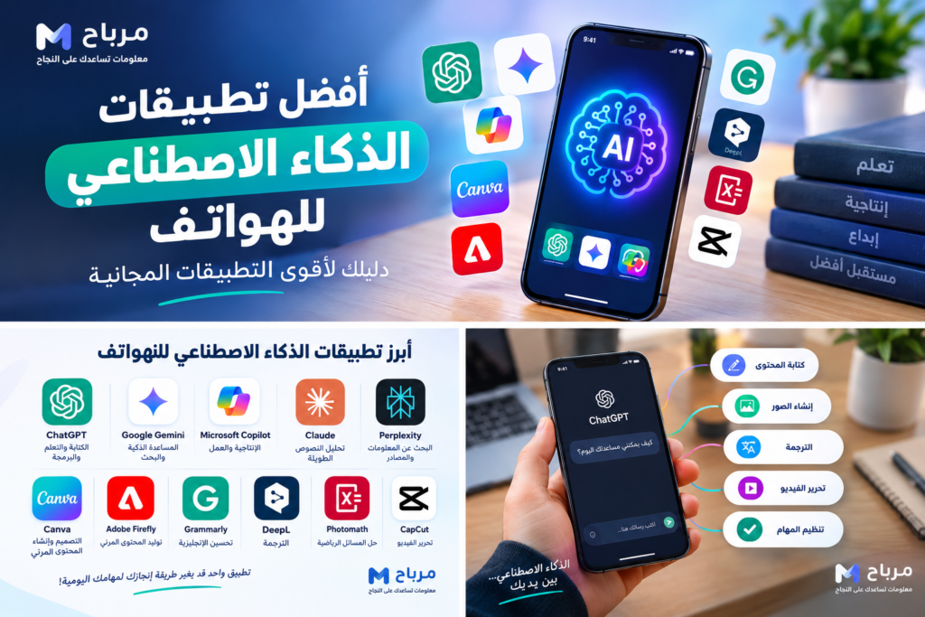 أفضل تطبيقات الذكاء الاصطناعي للهواتف 2026: دليلك لأقوى التطبيقات المجانية