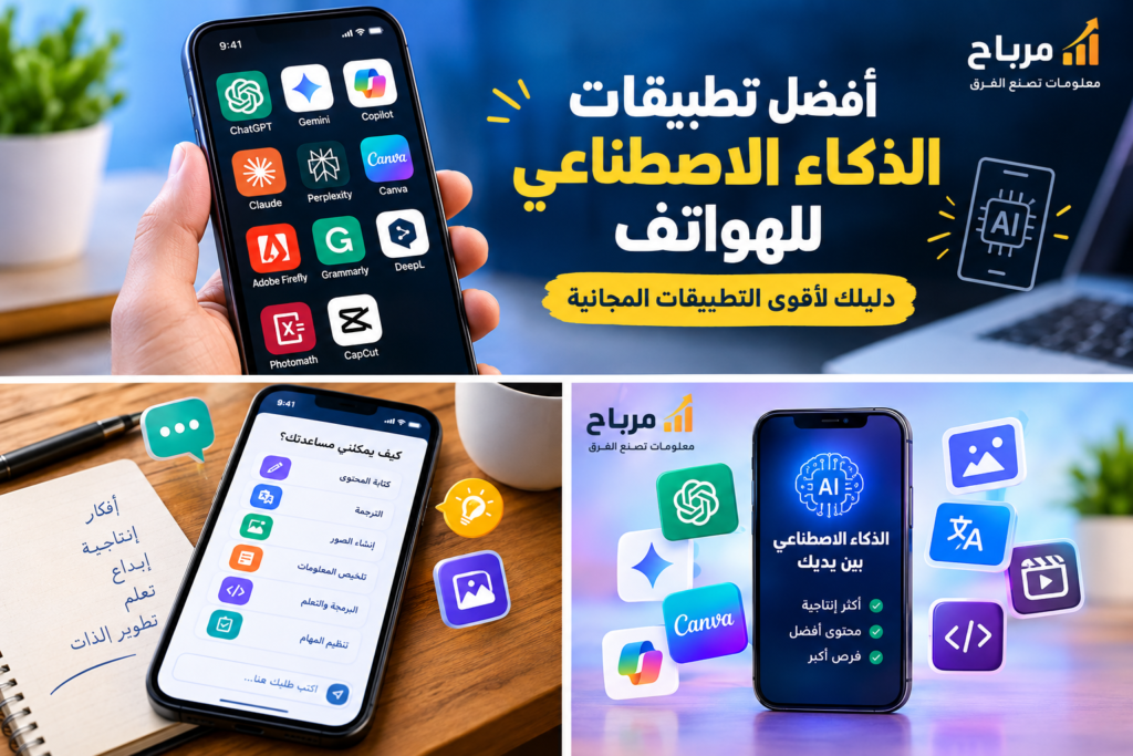 أفضل تطبيقات الذكاء الاصطناعي للهواتف 2026: دليلك لأقوى التطبيقات المجانية
