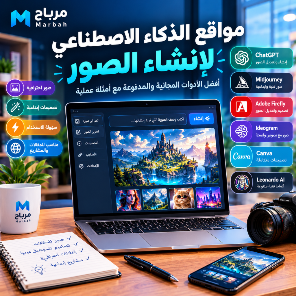 مواقع الذكاء الاصطناعي لإنشاء الصور